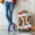 King Of Hearts Playing Card Print Luggage Cover