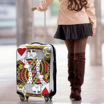 King Of Hearts Playing Card Print Luggage Cover