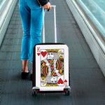King Of Hearts Playing Card Print Luggage Cover