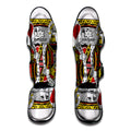 King Of Hearts Playing Card Print Muay Thai Shin Guards