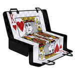 King Of Hearts Playing Card Print Pet Car Back Seat Cover