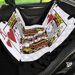 King Of Hearts Playing Card Print Pet Car Back Seat Cover