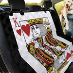 King Of Hearts Playing Card Print Pet Car Back Seat Cover