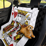 King Of Hearts Playing Card Print Pet Car Back Seat Cover