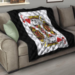 King Of Hearts Playing Card Print Quilt