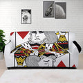 King Of Hearts Playing Card Print Sofa Cover