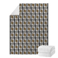 King Of Spades Pattern Print Blanket