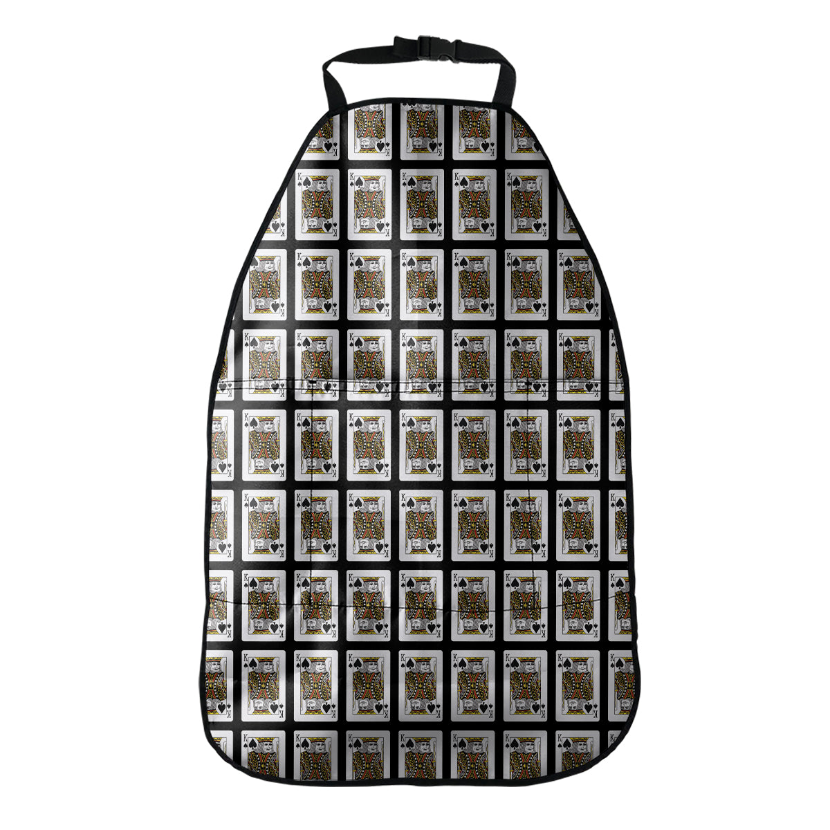 King Of Spades Playing Card Pattern Print Car Seat Organizers