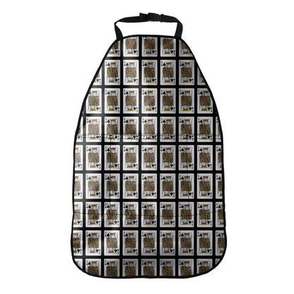King Of Spades Playing Card Pattern Print Car Seat Organizers