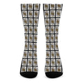 King Of Spades Pattern Print Crew Socks