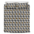 King Of Spades Pattern Print Duvet Cover Bedding Set