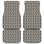 King Of Spades Playing Card Pattern Print Front and Back Car Floor Mats