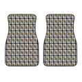 King Of Spades Pattern Print Front Car Floor Mats