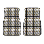 King Of Spades Playing Card Pattern Print Front Car Floor Mats