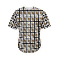 King Of Spades Pattern Print Men's Baseball Jersey