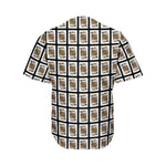 King Of Spades Playing Card Pattern Print Men's Baseball Jersey