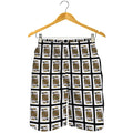 King Of Spades Pattern Print Men's Shorts