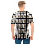 King Of Spades Playing Card Pattern Print Men's T-Shirt