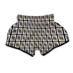 King Of Spades Playing Card Pattern Print Muay Thai Boxing Shorts