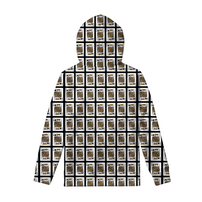 King Of Spades Playing Card Pattern Print Pullover Hoodie