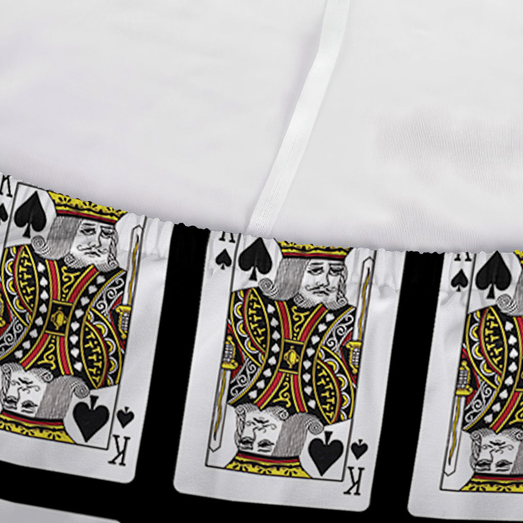 King Of Spades Playing Card Pattern Print Sofa Cover