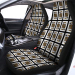 King Of Spades Playing Card Pattern Print Universal Fit Car Seat Covers