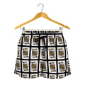 King Of Spades Pattern Print Women's Shorts