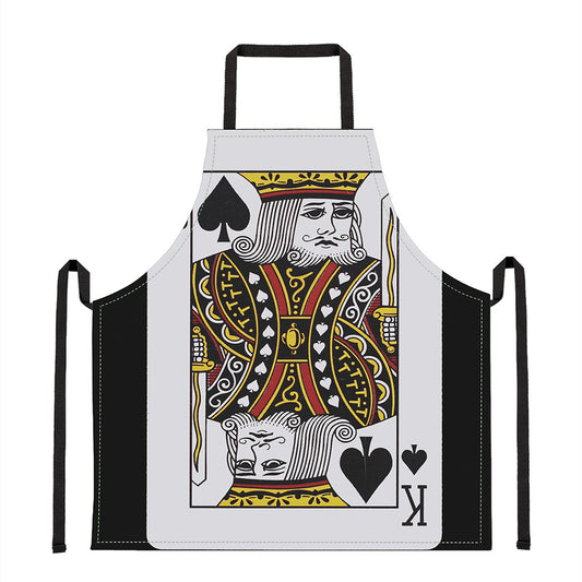 King Of Spades Playing Card Print Apron