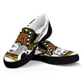 King Of Spades Playing Card Print Black Slip On Sneakers