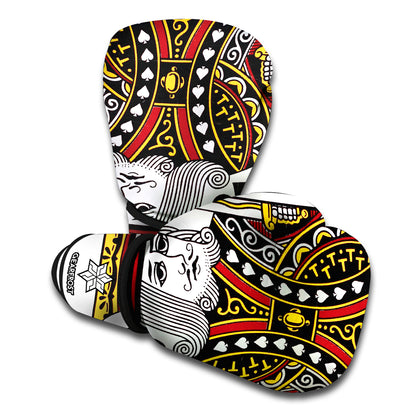 King Of Spades Playing Card Print Boxing Gloves