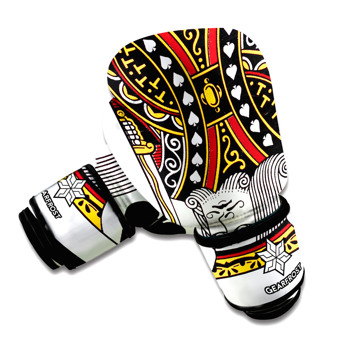 King Of Spades Playing Card Print Boxing Gloves
