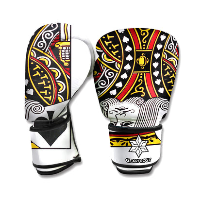 King Of Spades Playing Card Print Boxing Gloves
