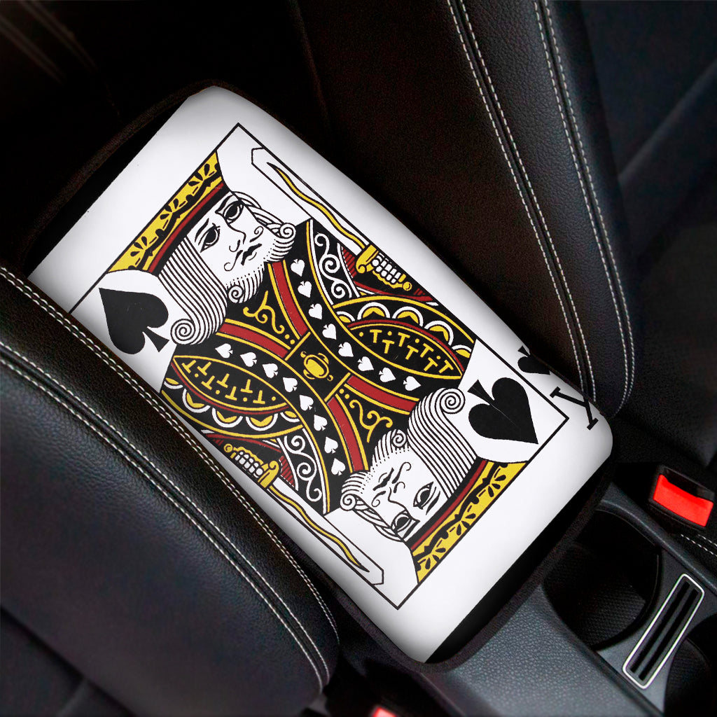 King Of Spades Playing Card Print Car Center Console Cover