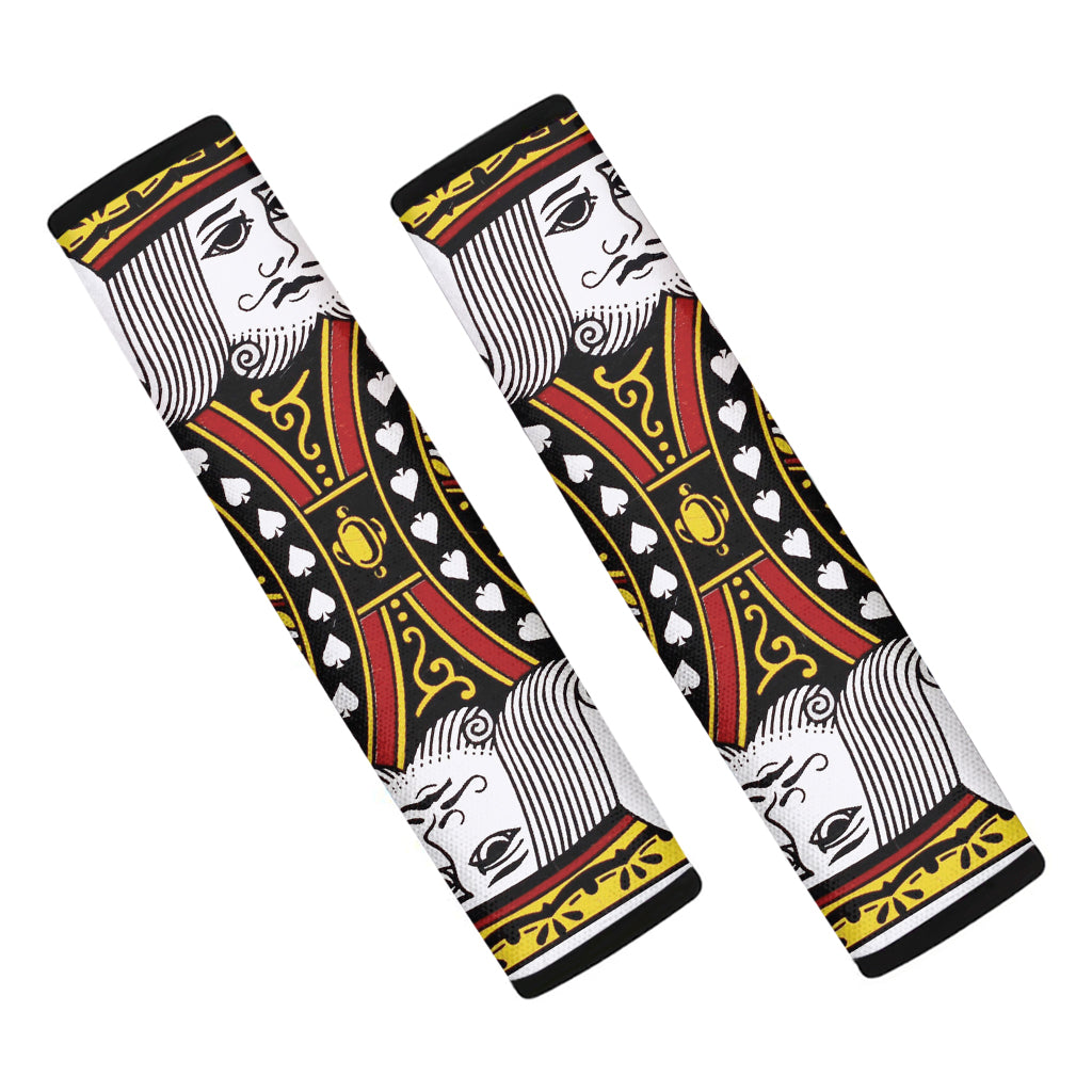 King Of Spades Playing Card Print Car Seat Belt Covers