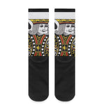 King Of Spades Playing Card Print Crew Socks