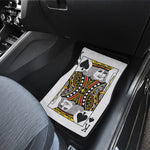 King Of Spades Playing Card Print Front and Back Car Floor Mats