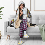 King Of Spades Playing Card Print Hooded Blanket