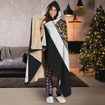 King Of Spades Playing Card Print Hooded Blanket