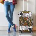 King Of Spades Playing Card Print Luggage Cover