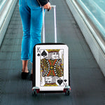 King Of Spades Playing Card Print Luggage Cover