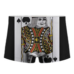 King Of Spades Playing Card Print Men's Boxer Briefs