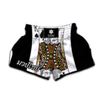 King Of Spades Playing Card Print Muay Thai Boxing Shorts