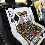 King Of Spades Playing Card Print Pet Car Back Seat Cover