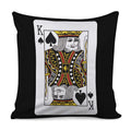 King Of Spades Playing Card Print Pillow Cover