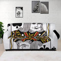 King Of Spades Playing Card Print Sofa Cover