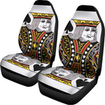 King Of Spades Playing Card Print Universal Fit Car Seat Covers