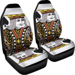 King Of Spades Playing Card Print Universal Fit Car Seat Covers