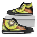 Kiwi 3D Print Black High Top Sneakers
