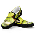 Kiwi 3D Print Black Slip On Sneakers