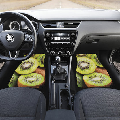 Kiwi 3D Print Front and Back Car Floor Mats